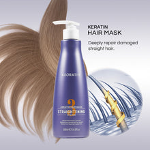 Load image into Gallery viewer, Kooratin Keratin Hair Mask Straightening System 500ml Formaldehyde Free Range