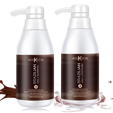 Brazilian Daily Use Shampoo & Conditioner Set 300ml - by Kooratin